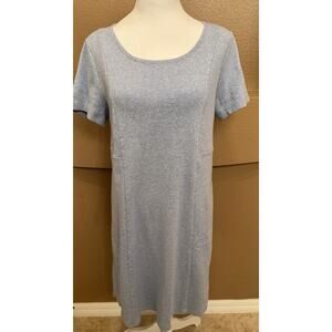Karen Scott Sport Women’s Shirt Heather Blue Dress Size S